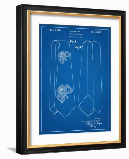 Neck Tie Patent-null-Framed Art Print