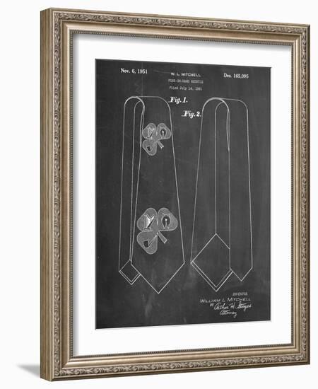 Neck Tie Patent-null-Framed Art Print