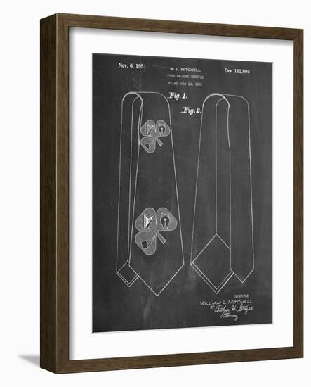 Neck Tie Patent-null-Framed Art Print