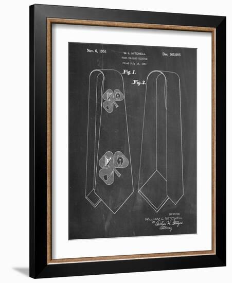 Neck Tie Patent-null-Framed Art Print