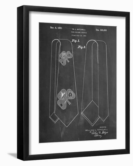 Neck Tie Patent-null-Framed Art Print