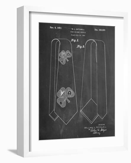 Neck Tie Patent-null-Framed Art Print