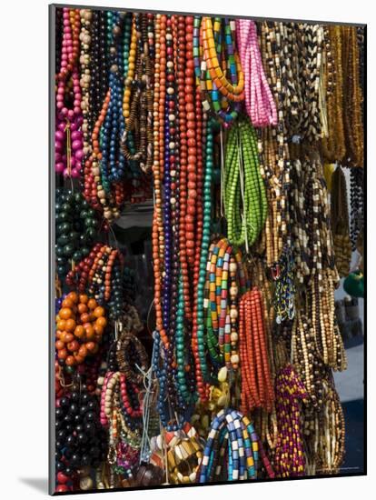 Necklaces on a Market Stall in the Cloth Hall on Main Market Square, Krakow, Poland-R H Productions-Mounted Photographic Print