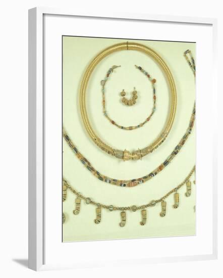 Necklaces, Pendants and Bracelets from Princess's Tomb in Susa or Shush, Iran-null-Framed Giclee Print