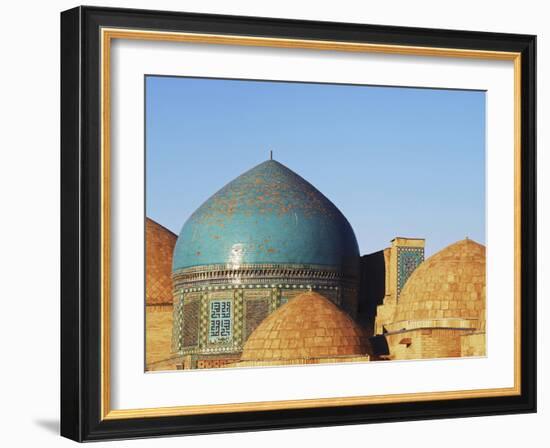 Necropolis in Central, Part of the Shah-I-Zinda Mausoleum, Shah-I-Zinda, Samarkand, Uzbekistan-Anthony Asael-Framed Photographic Print