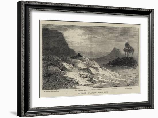 Necropolis of Abydos, Middle Egypt-null-Framed Giclee Print