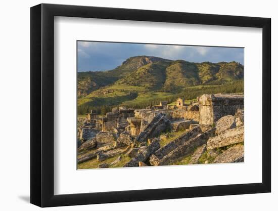 Necropolis, ruins of ancient Hierapolis, Pamukkale, Denizli Province, Turkey-Ian Trower-Framed Photographic Print