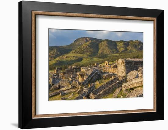 Necropolis, ruins of ancient Hierapolis, Pamukkale, Denizli Province, Turkey-Ian Trower-Framed Photographic Print