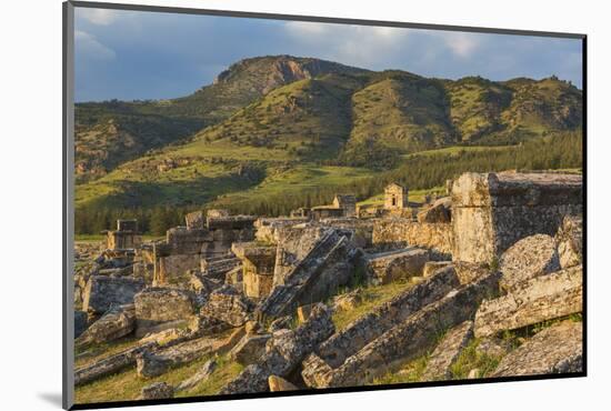 Necropolis, ruins of ancient Hierapolis, Pamukkale, Denizli Province, Turkey-Ian Trower-Mounted Photographic Print