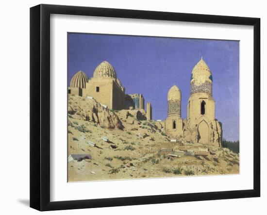 Necropolis Shah-I-Zinda (The Living Kin) in Samarkand, 1869-1870-Vasili Vasilyevich Vereshchagin-Framed Giclee Print