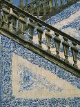 Detail of External Staircase Decorated with Azulejos (Tiles), Algarve, Portugal-Nedra Westwater-Photographic Print