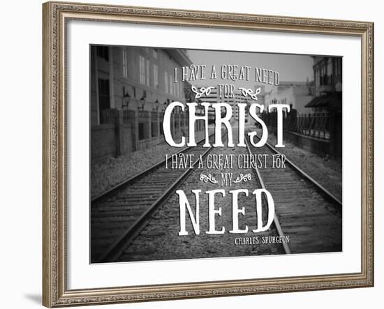 Need Christ-Gail Peck-Framed Photo