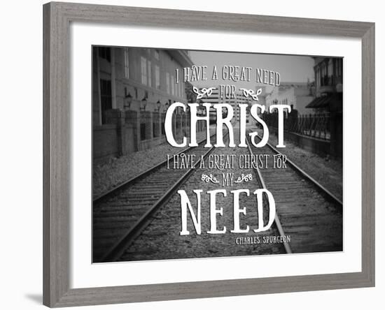 Need Christ-Gail Peck-Framed Photo