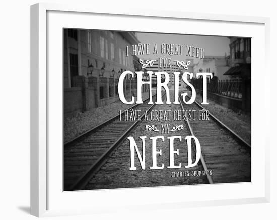 Need Christ-Gail Peck-Framed Photo