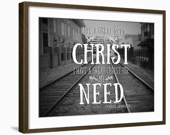 Need Christ-Gail Peck-Framed Photo