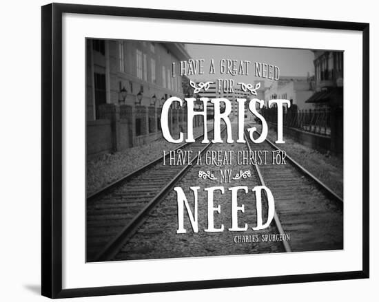 Need Christ-Gail Peck-Framed Photo