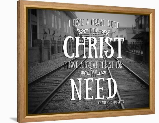 Need Christ-Gail Peck-Framed Stretched Canvas