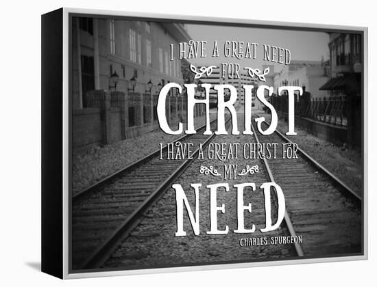 Need Christ-Gail Peck-Framed Stretched Canvas