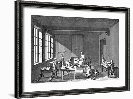 Needle-Making, 1751-1780-null-Framed Giclee Print