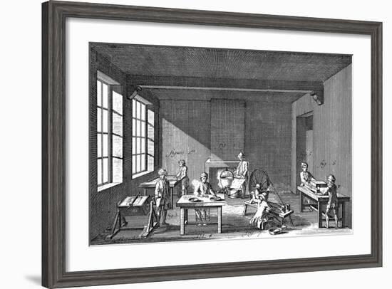 Needle-Making, 1751-1780-null-Framed Giclee Print