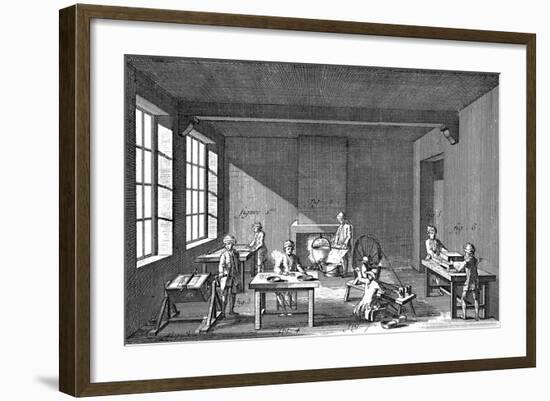 Needle-Making, 1751-1780-null-Framed Giclee Print