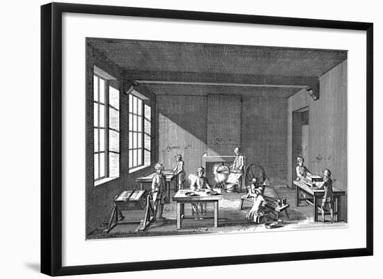 Needle-Making, 1751-1780-null-Framed Giclee Print