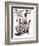 "Needlepoint" Saturday Evening Post Cover, March 1,1924-Norman Rockwell-Framed Giclee Print