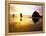 Needles and Haystack at Sunset, Cannon Beach, Oregon, USA-Darrell Gulin-Framed Premier Image Canvas