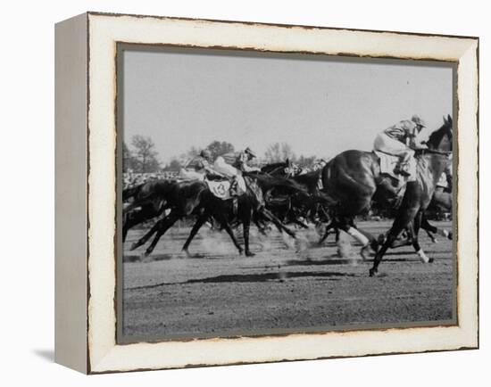 Needles in Kentucky Derby, Winner of the 82nd Running of the Most Famous of US Horse Races-Hank Walker-Framed Premier Image Canvas