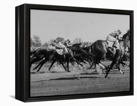 Needles in Kentucky Derby, Winner of the 82nd Running of the Most Famous of US Horse Races-Hank Walker-Framed Premier Image Canvas