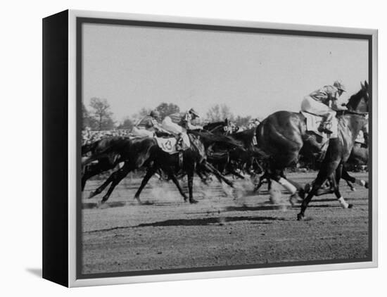 Needles in Kentucky Derby, Winner of the 82nd Running of the Most Famous of US Horse Races-Hank Walker-Framed Premier Image Canvas