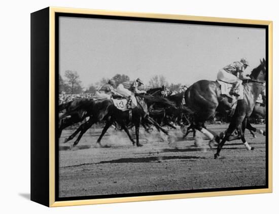 Needles in Kentucky Derby, Winner of the 82nd Running of the Most Famous of US Horse Races-Hank Walker-Framed Premier Image Canvas