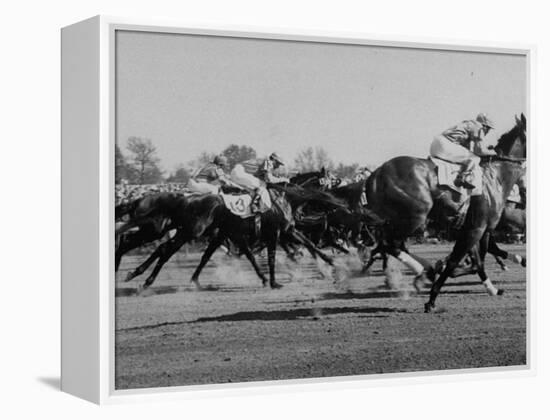 Needles in Kentucky Derby, Winner of the 82nd Running of the Most Famous of US Horse Races-Hank Walker-Framed Premier Image Canvas