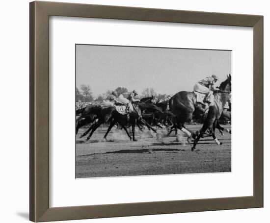 Needles in Kentucky Derby, Winner of the 82nd Running of the Most Famous of US Horse Races-Hank Walker-Framed Photographic Print