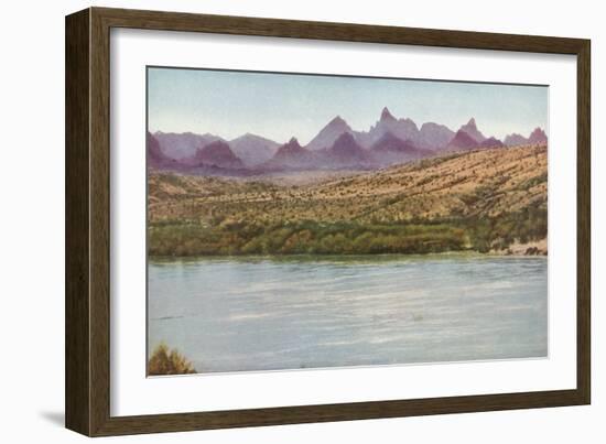 Needles Mountains and Colorado River, California-null-Framed Photographic Print