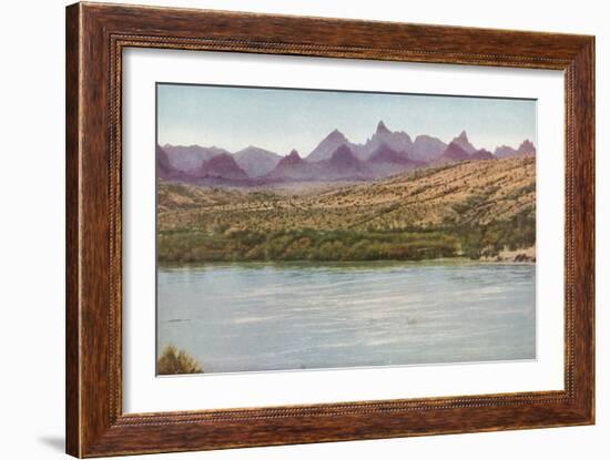 Needles Mountains and Colorado River, California-null-Framed Photographic Print