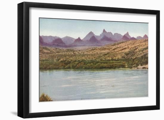 Needles Mountains and Colorado River, California-null-Framed Photographic Print