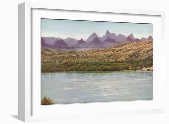 Needles Mountains and Colorado River, California-null-Framed Photographic Print