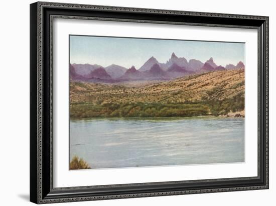 Needles Mountains and Colorado River, California-null-Framed Photographic Print