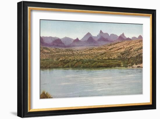 Needles Mountains and Colorado River, California-null-Framed Photographic Print