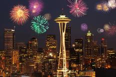Seattle Fireworks-neelsky-Framed Photographic Print