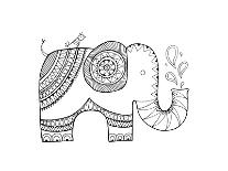 Animal Elephant 3-Neeti Goswami-Art Print