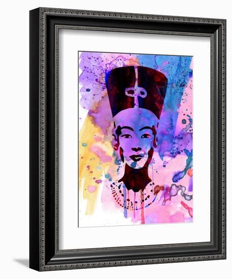 Nefertiti Watercolor-Anna Malkin-Framed Art Print