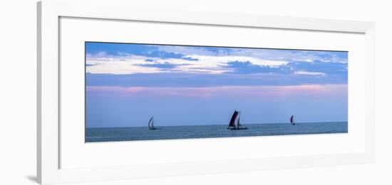 Negombo, Traditional Outrigger Fishing Boats (Oruva) Returning to Negombo Fishing Market, Sri Lanka-Matthew Williams-Ellis-Framed Photographic Print