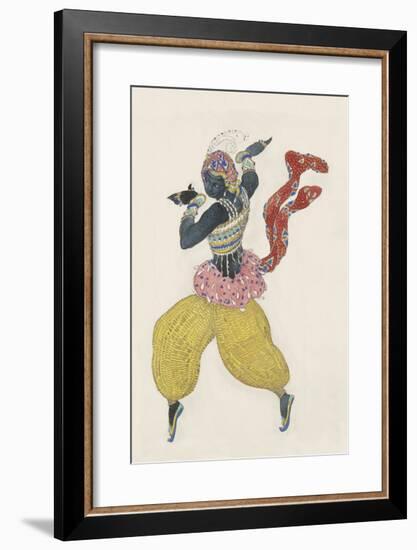 Nègre Diamant (Costume Study for ‘Scheherazade’)-Leon Bakst-Framed Premium Giclee Print