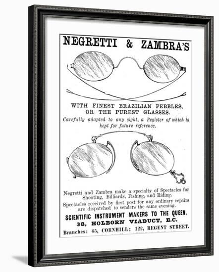 Negretti and Zambra's Spectacles-null-Framed Photographic Print