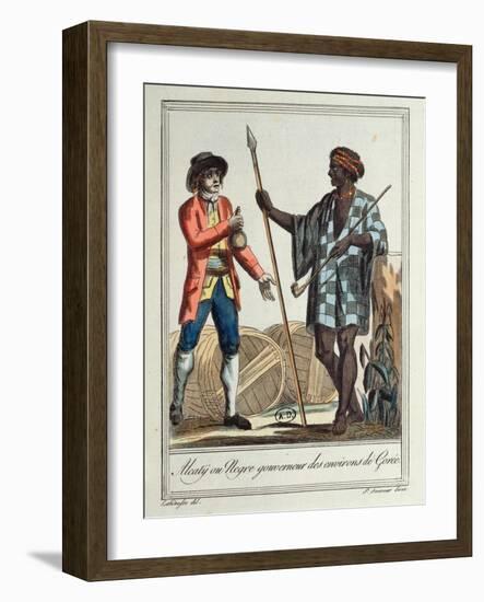 Negro Governor of the Gorée District, 1796-Jacques Grasset de Saint-Sauveur-Framed Giclee Print