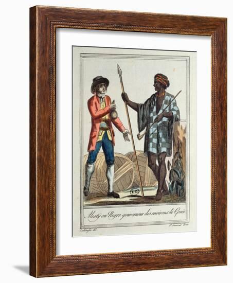 Negro Governor of the Gorée District, 1796-Jacques Grasset de Saint-Sauveur-Framed Giclee Print