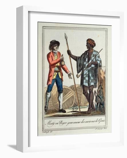 Negro Governor of the Gorée District, 1796-Jacques Grasset de Saint-Sauveur-Framed Giclee Print