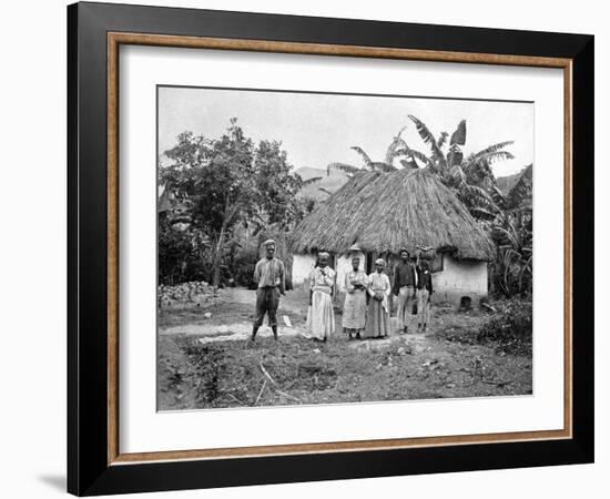 Negro Hut, Jamaica, C1905-Adolphe & Son Duperly-Framed Giclee Print